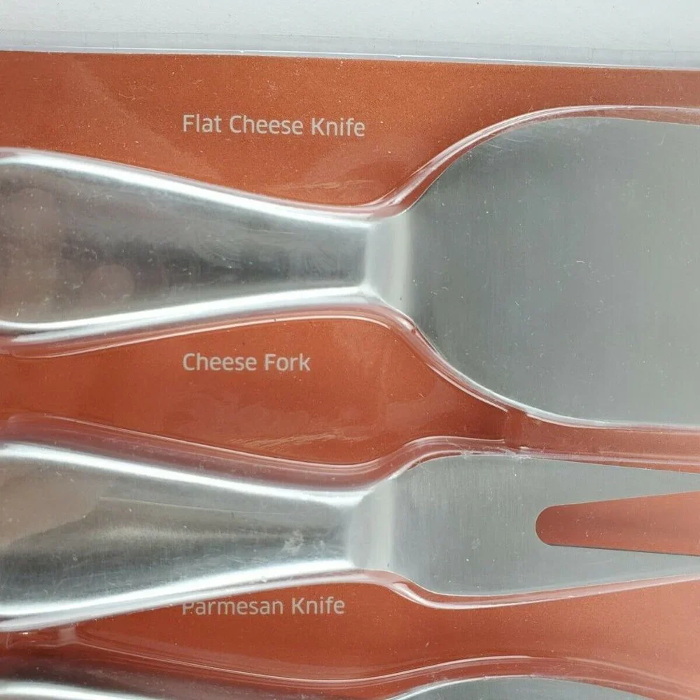 Crofton 4 Piece Cheese Knife Set Stainless Steel Blade Brand New in Package